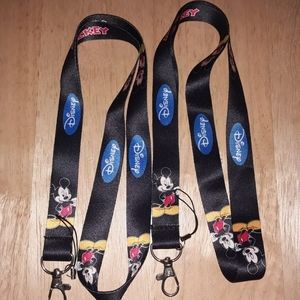 2 Walt Disney Mickey Mouse Classic Lanyards A